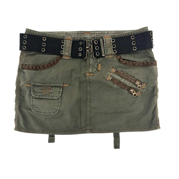 Guess Dresses & Skirts - Guess Olive Green Cargo Grunge Miniskirt